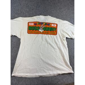 Vintage 90s Looney Tunes Bugs Bunny What's Up Doc State T Shirt Mens XL White